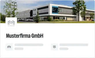 Die kostenlose employer.page am Beispiel einer Musterfirma mit einer Standorteinbindung in Landkartendarstellung.