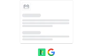 Illustration Stelleninserat Standard - Ausspielung auf den Plattformen karriere.at & Google